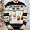 Christmas Just A Dad And His Girl - Personalized Unisex Ugly Sweater