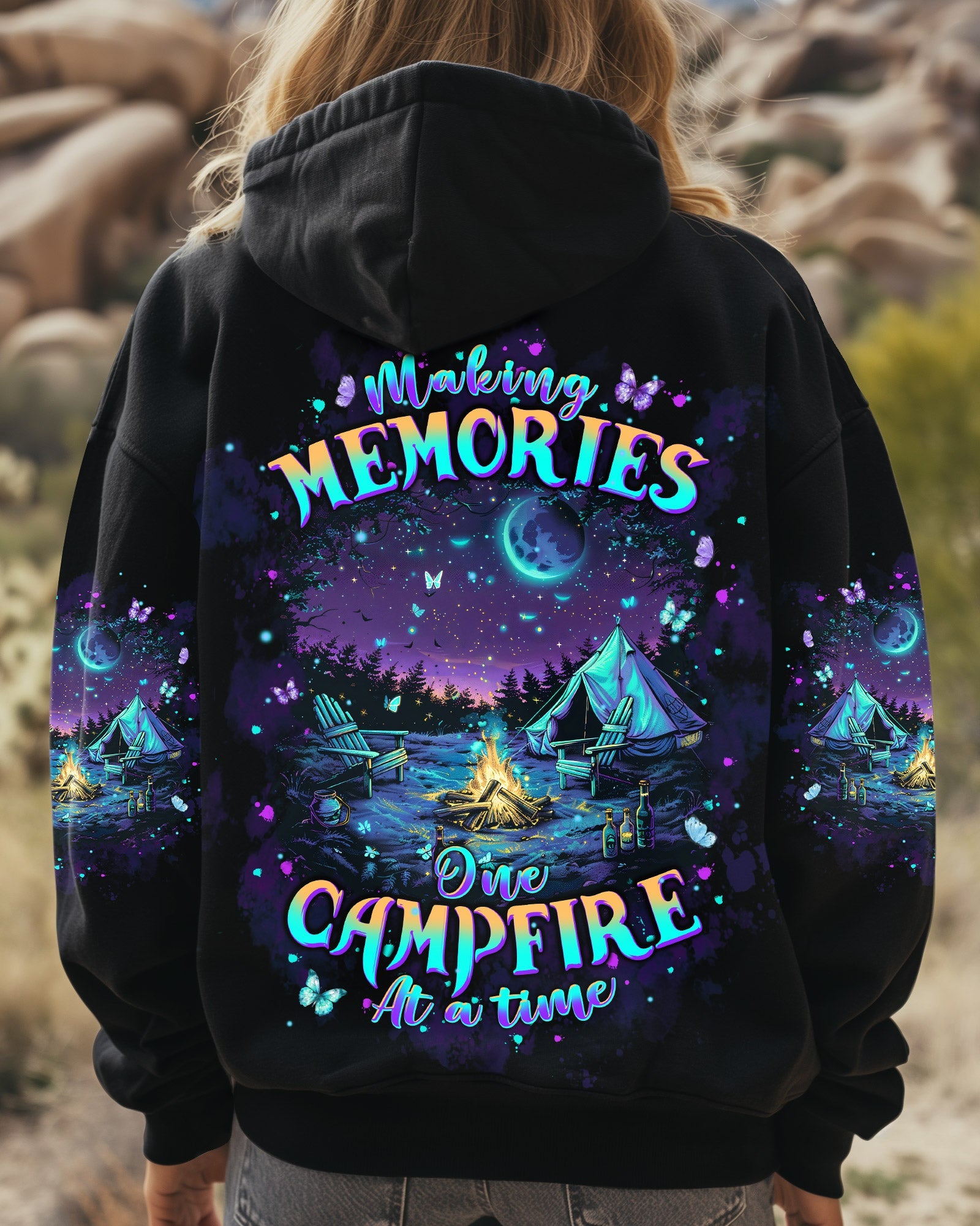 BLISSCORNERS MAKING MEMORIES ONE CAMPFIRE AT A TIME ALL OVER PRINT
