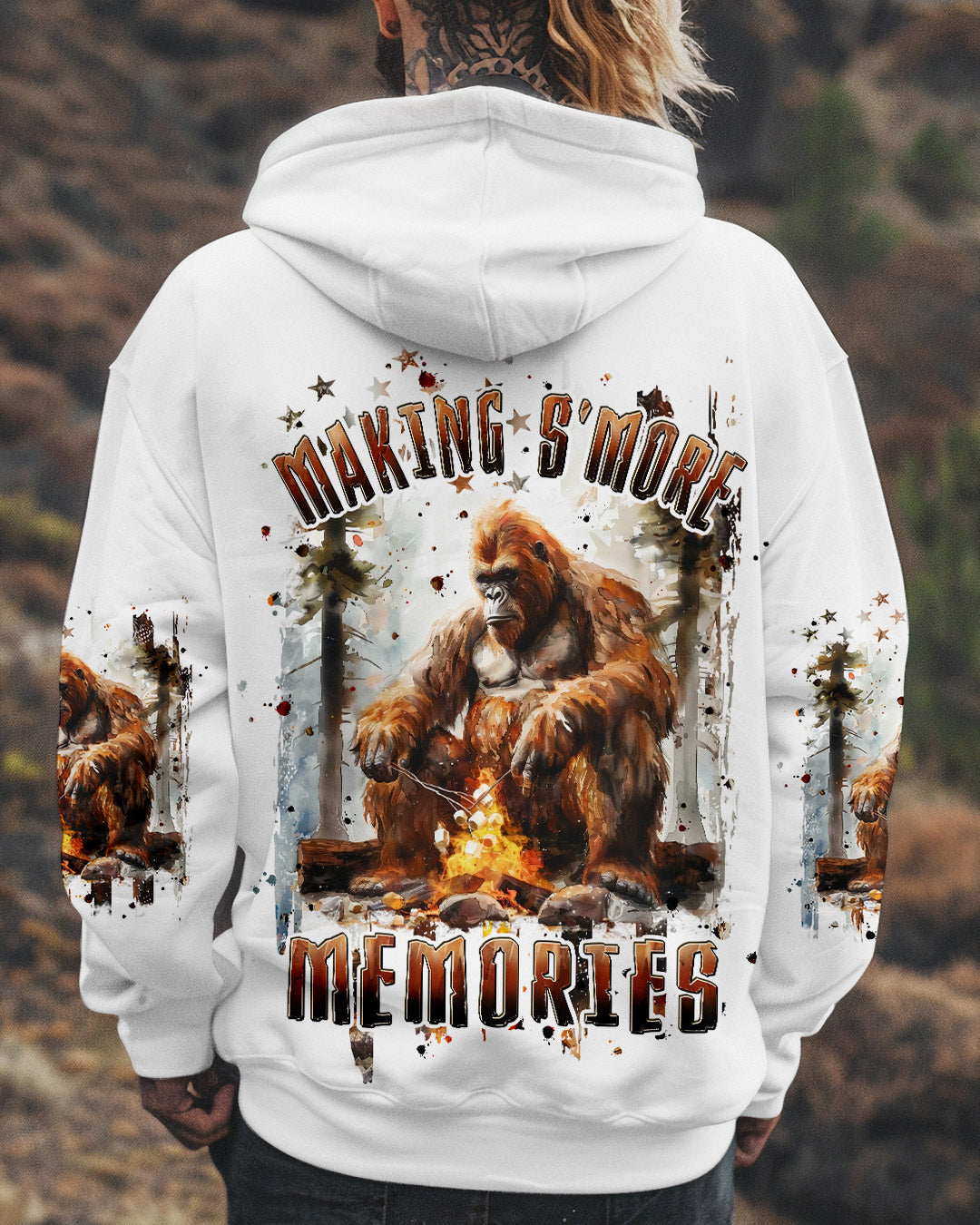 BLISSCORNERS MAKING S'MORE MEMORIES BIGFOOT ALL OVER PRINT