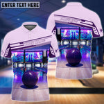 Blisscorners Purple Bowling Ball Personalized Name 3D Shirt