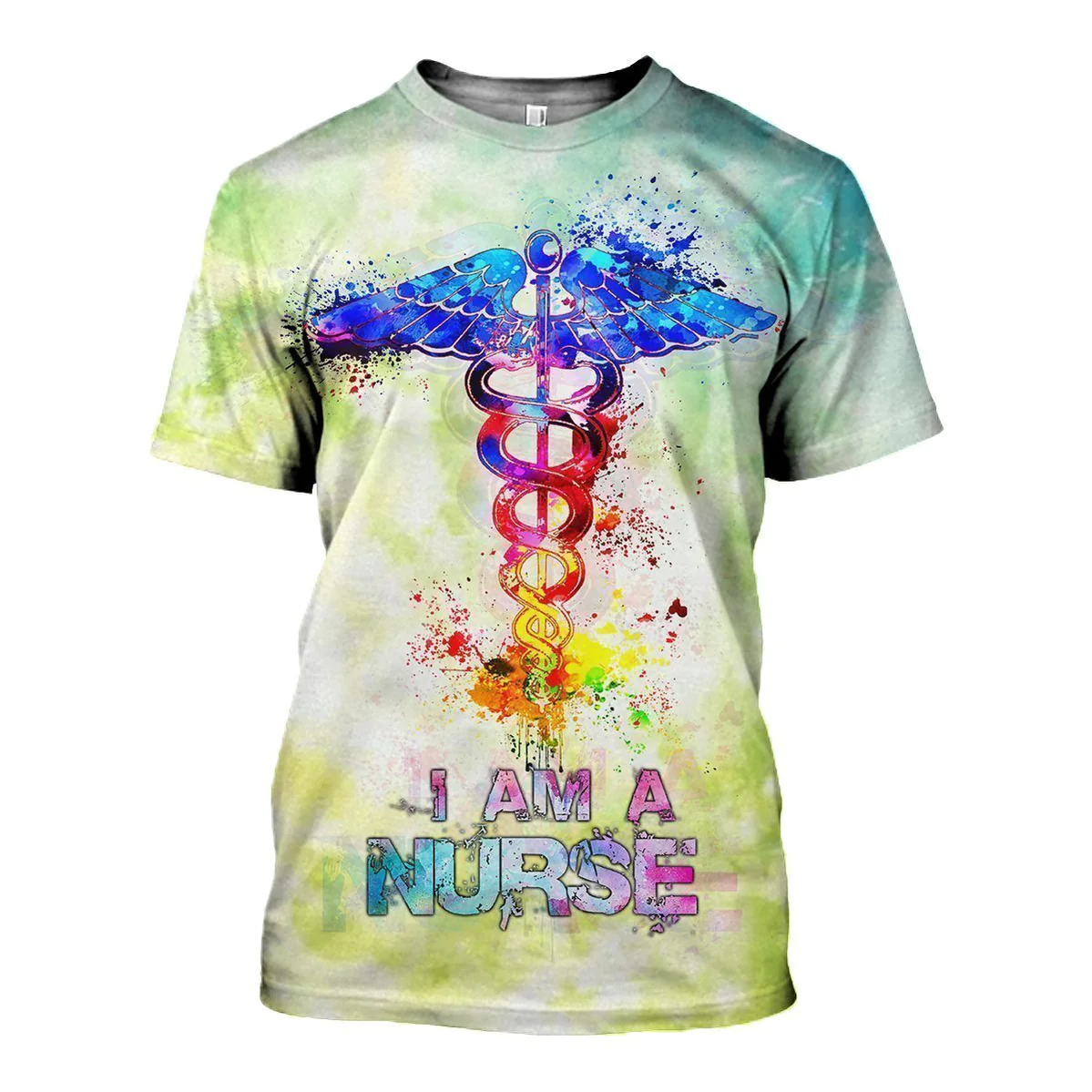 Blisscorners Personalized Nurse 3D Shirt, I'm a Nurse Water Color Tshirt, Gift for Him