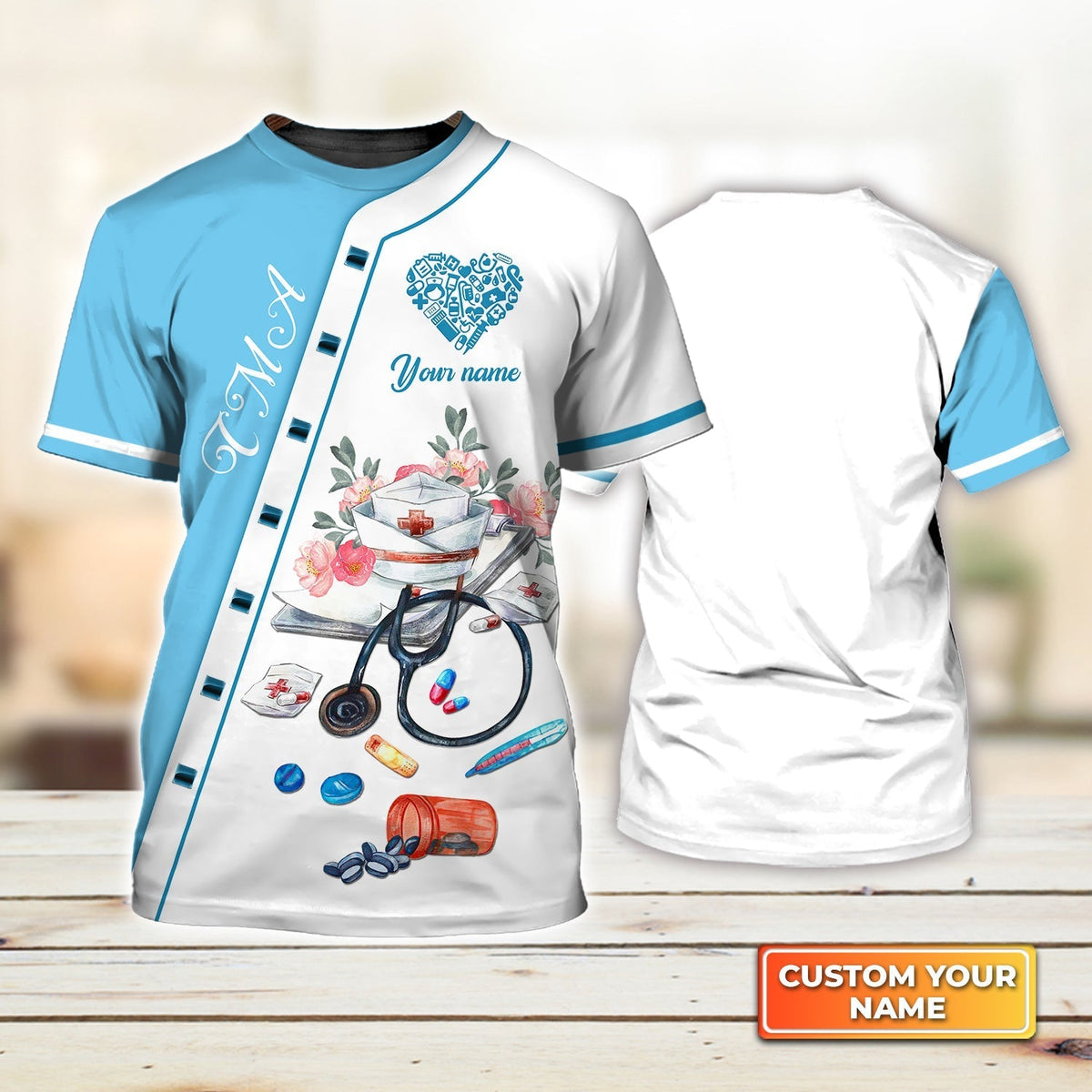 Blisscorners Custom Cma Life 3D T Shirt Nursing Painting 3D All Over Print Shirt Men Women