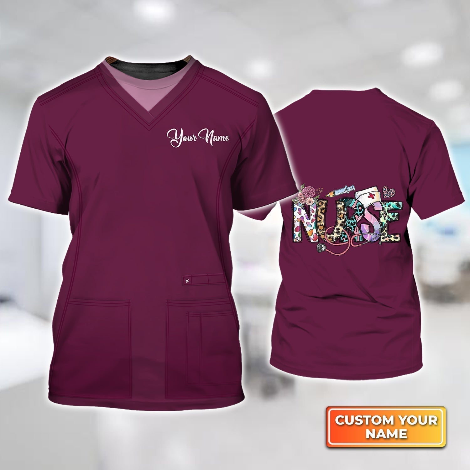 Blisscorners Custom Nursing Graduate T Shirt, Registered Nurse Shirt Gift For A Nurse