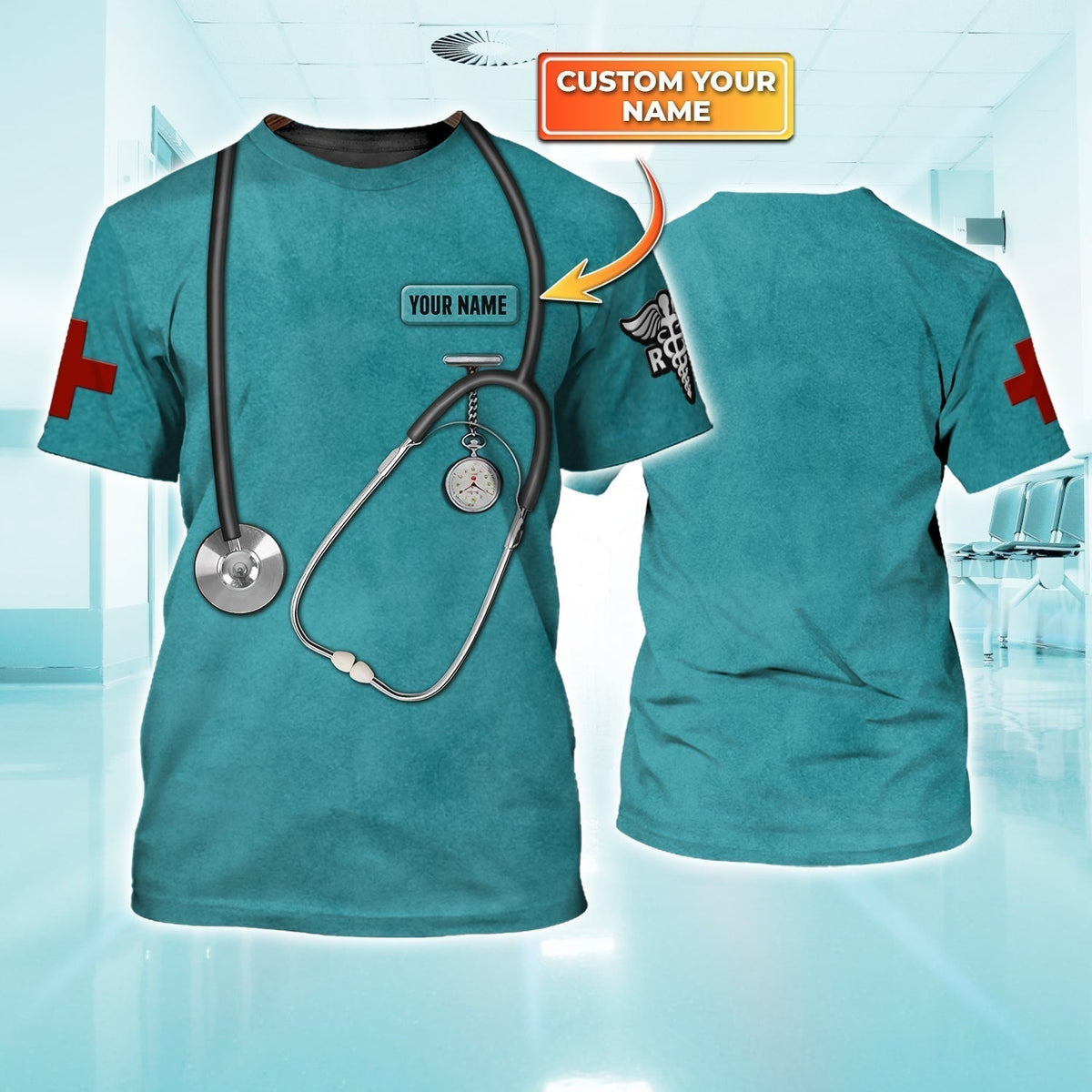 Blisscorners Custom Nurse Shirt For Men Women, Coolspod Nurse 3D T Shirt
