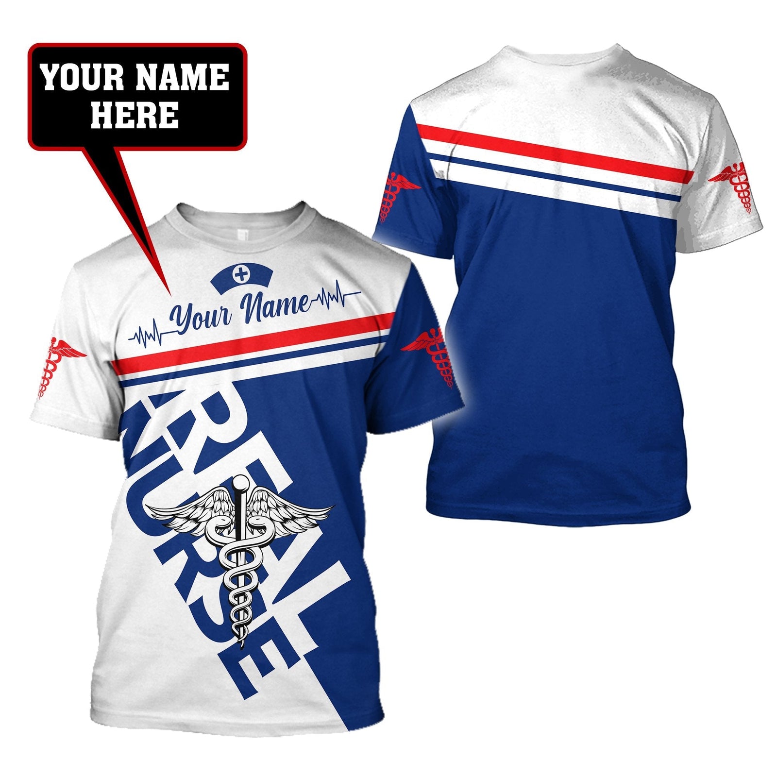 Blisscorners Coolspod Personalized Name Nurse Unisex Shirts Real Nurse