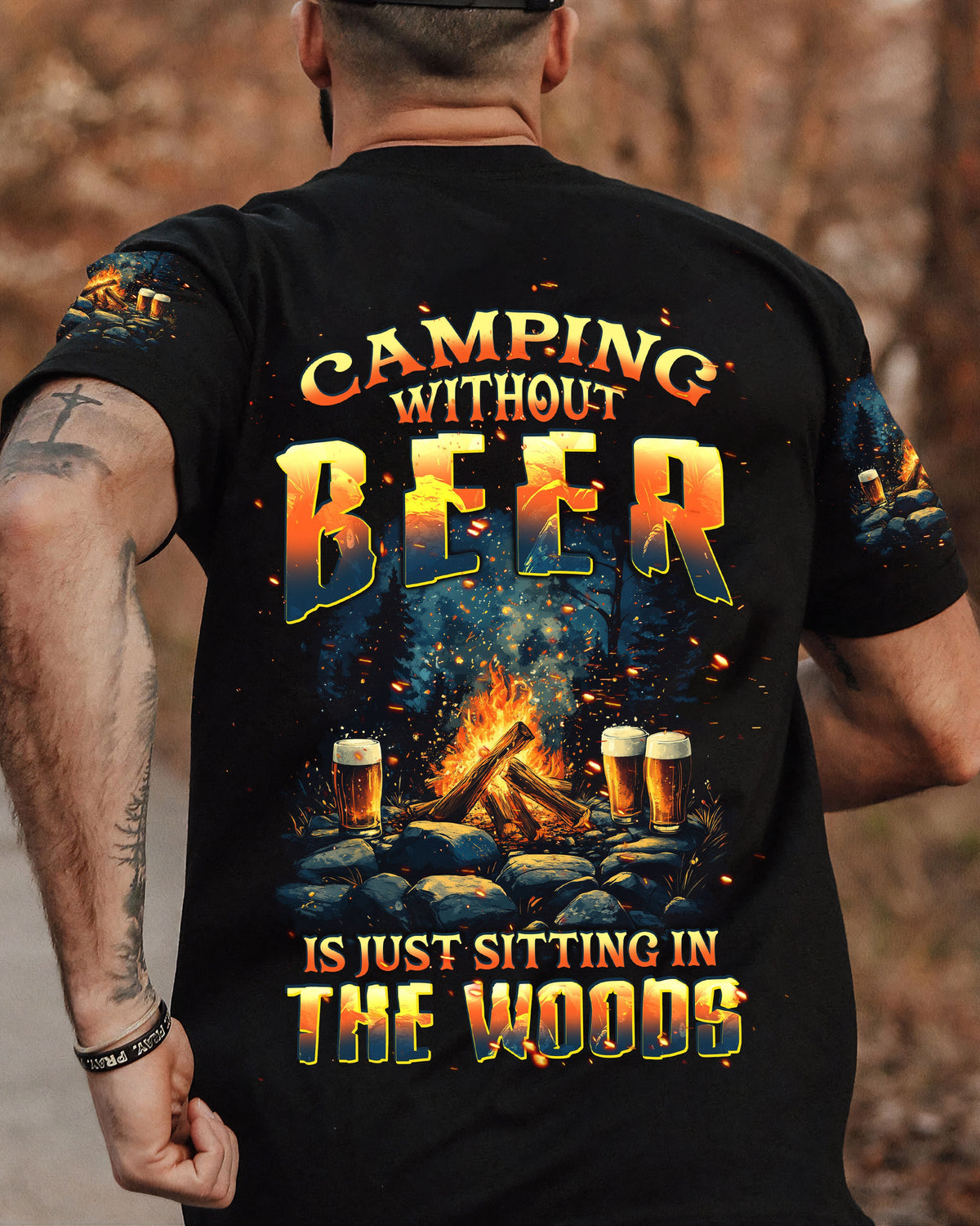 BLISSCORNERS CAMPING WITHOUT BEER ALL OVER PRINT
