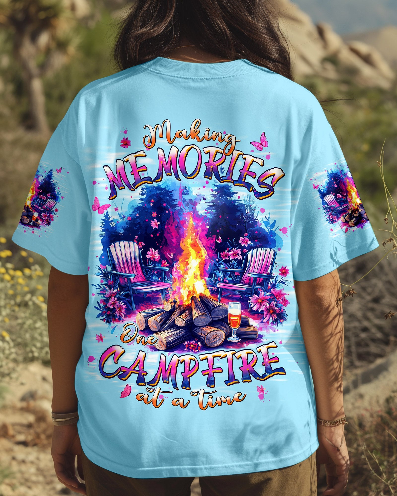 BLISSCORNERS MAKING MEMORIES ONE CAMPFIRE AT A TIME ALL OVER PRINT