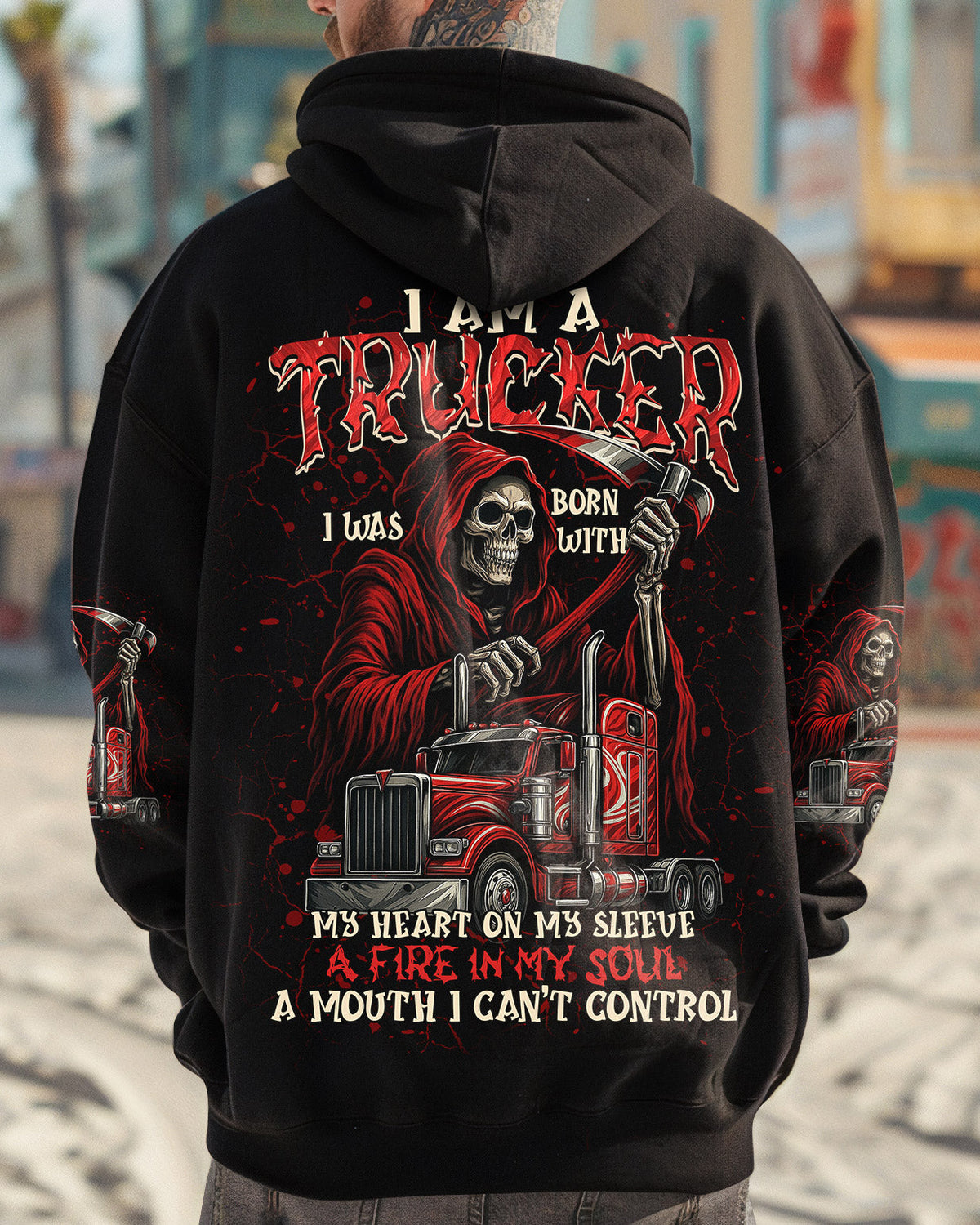 BLISSCORNERS I'M A TRUCK DRIVER AND A DAD ALL OVER PRINT