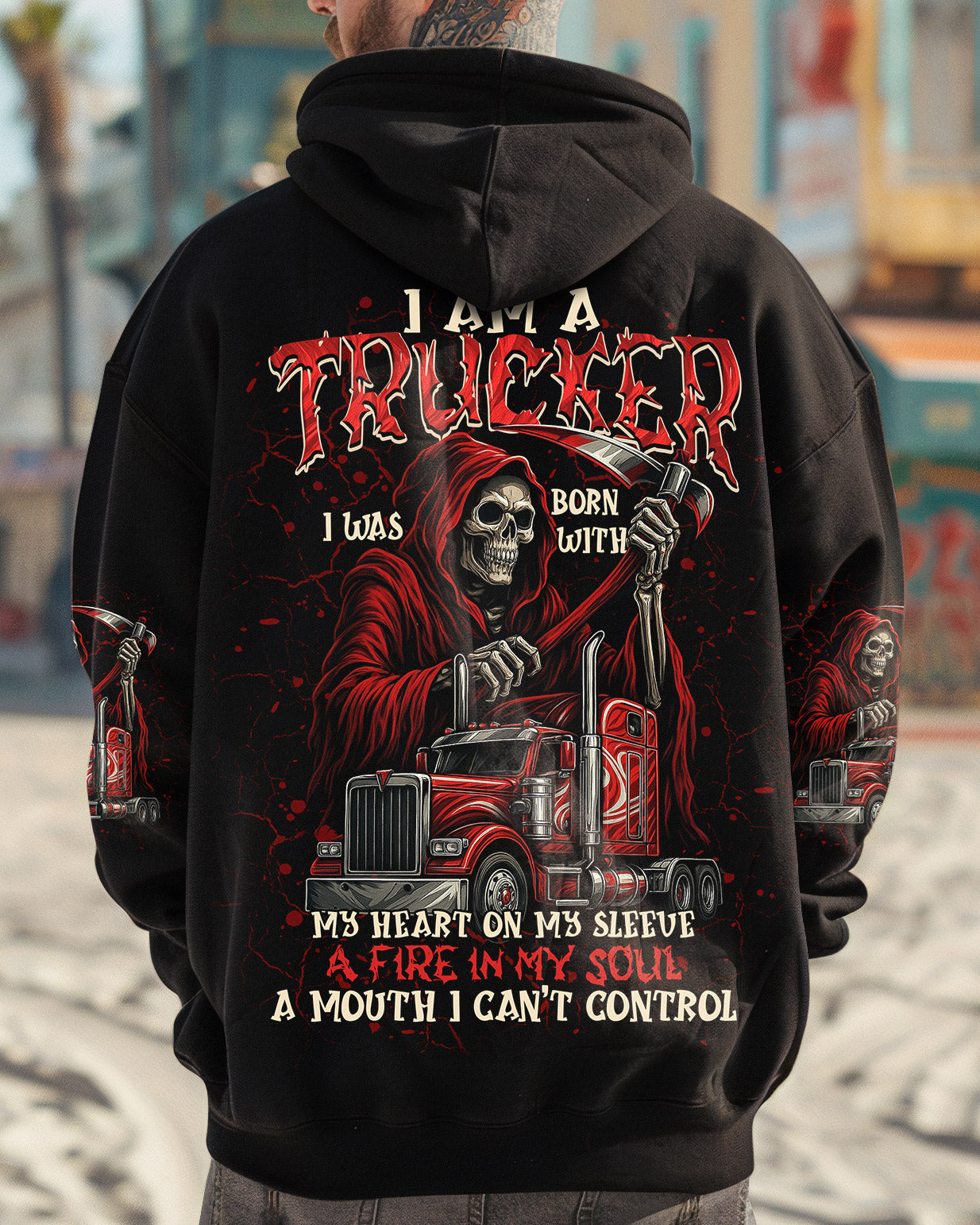 BLISSCORNERS I'M A TRUCK DRIVER AND A DAD ALL OVER PRINT