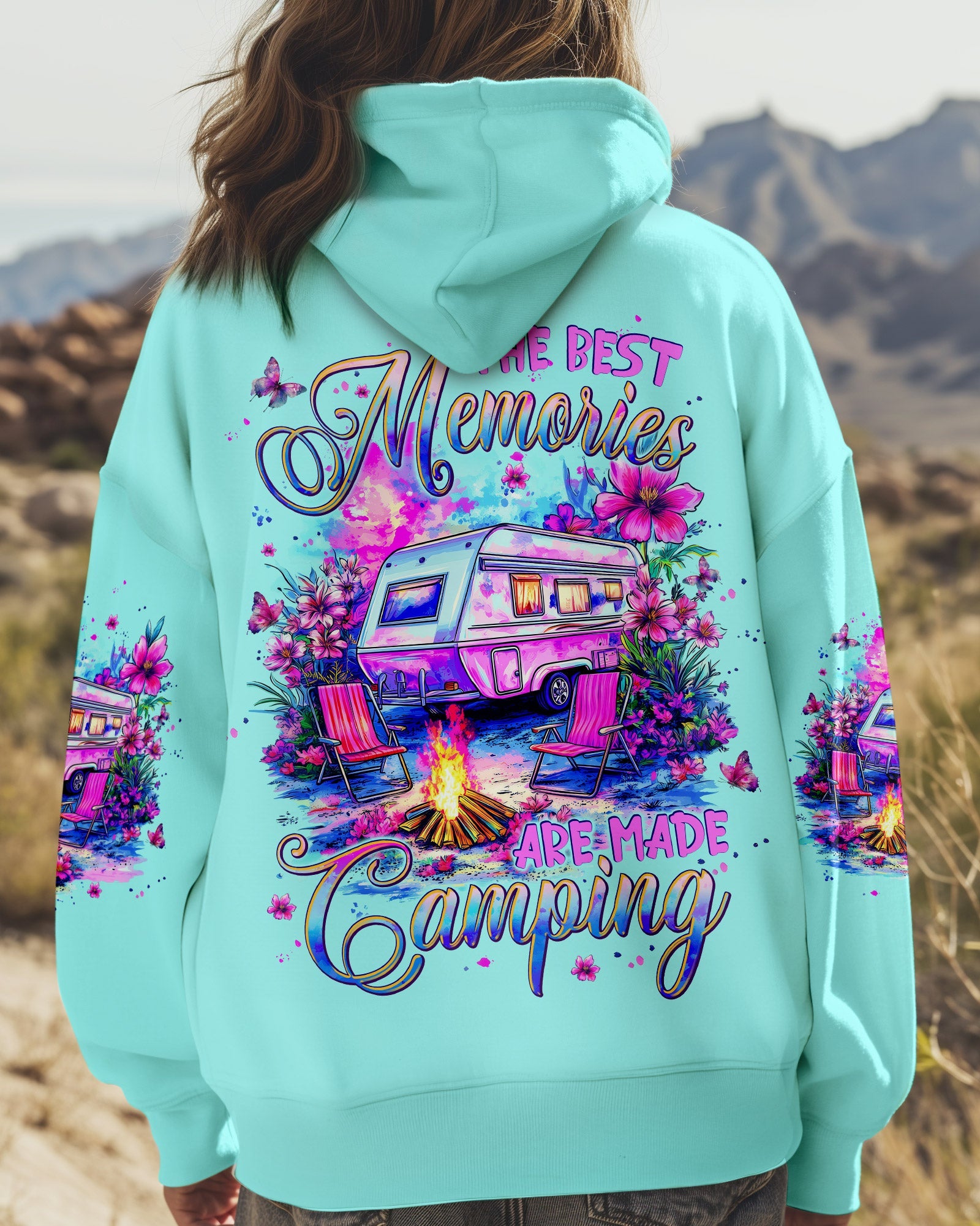 BLISSCORNERS THE BEST MEMORIES ARE MADE CAMPING ALL OVER PRINT