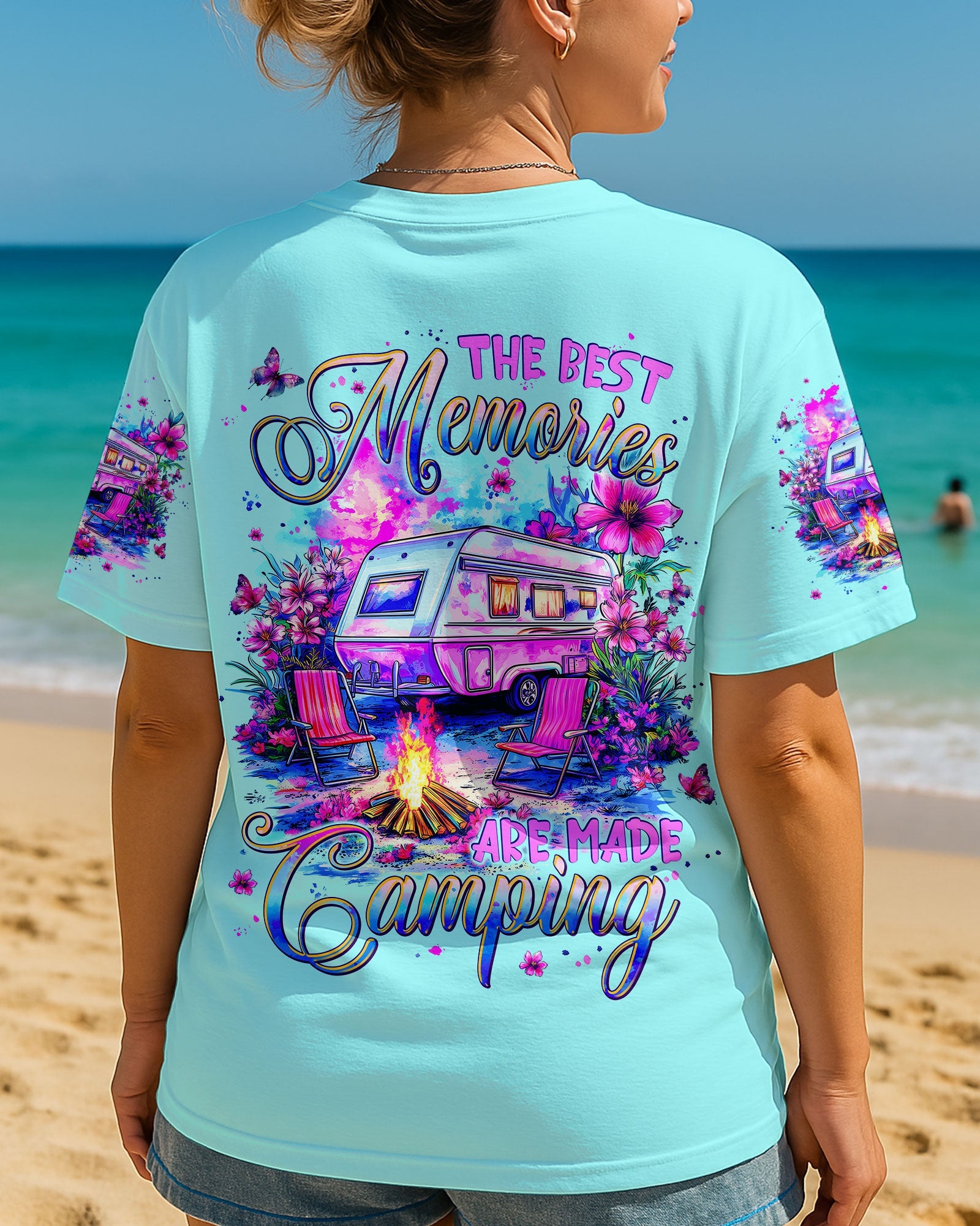 BLISSCORNERS THE BEST MEMORIES ARE MADE CAMPING ALL OVER PRINT