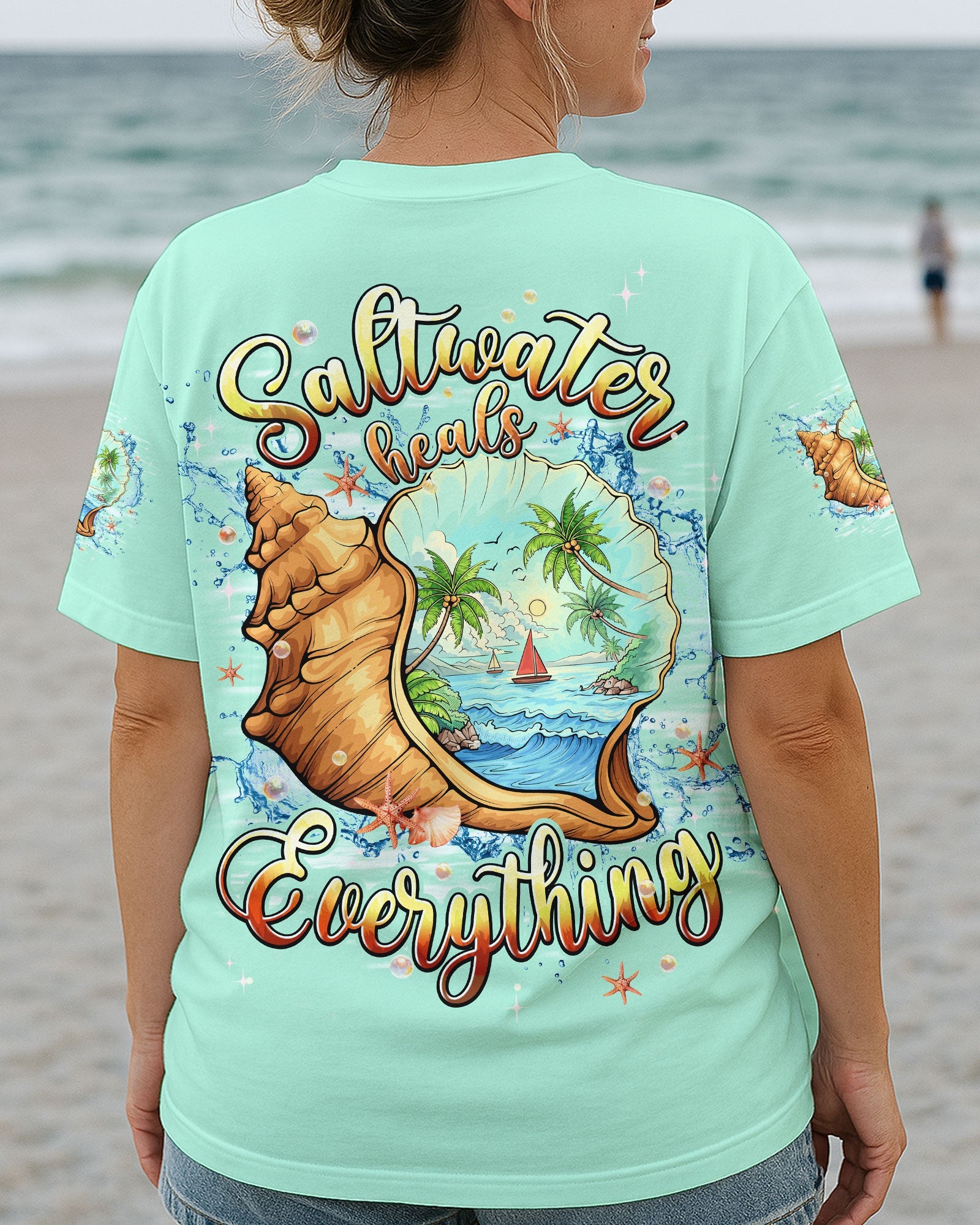 BLISSCORNERS SALTWATER HEALS EVERYTHING ALL OVER PRINT