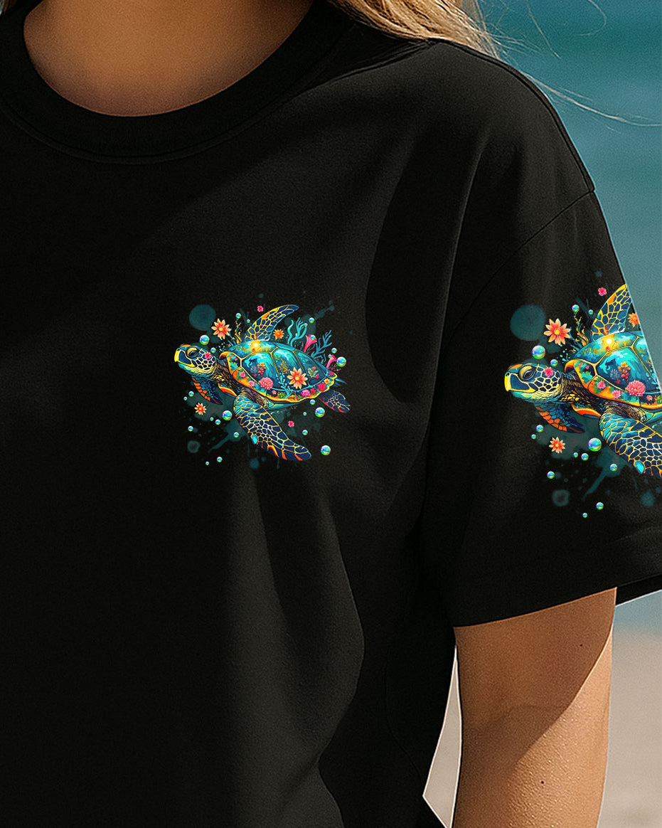BLISSCORNERS SALTWATER HEALS EVERYTHING TURTLE ALL OVER PRINT