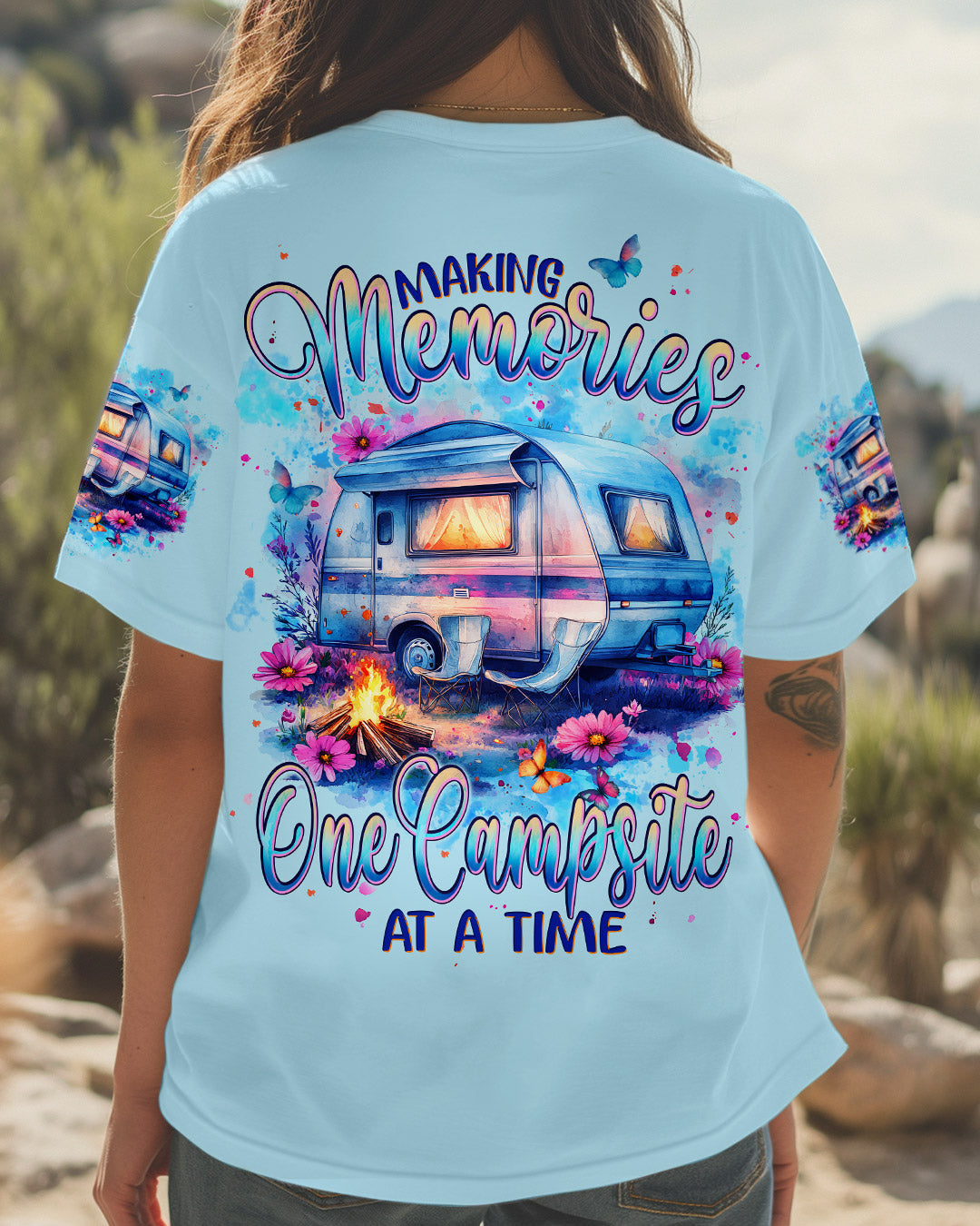 BLISSCORNERS MAKING MEMORIES ONE CAMPSITE AT A TIME ALL OVER PRINT