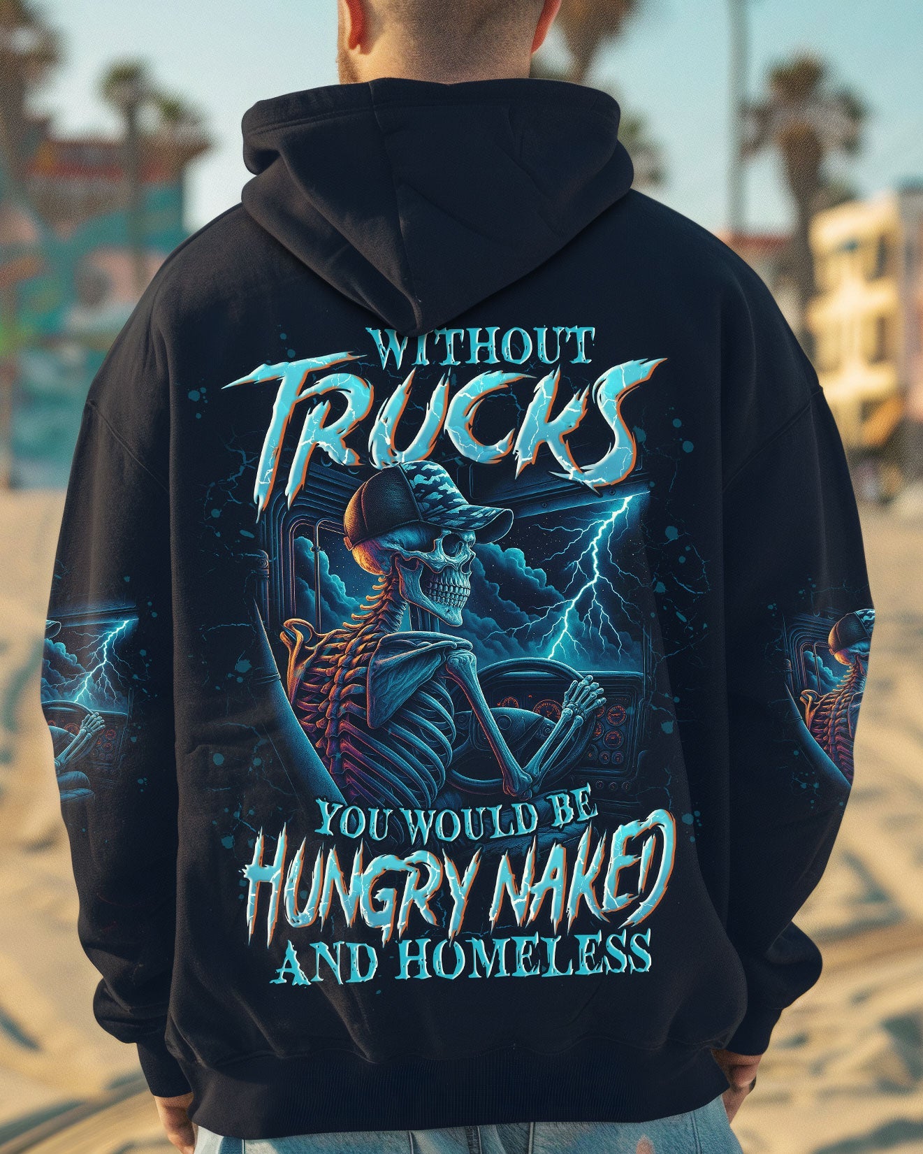 BLISSCORNERS I MAY BE OLD LINEMAN SKULL ALL OVER PRINT