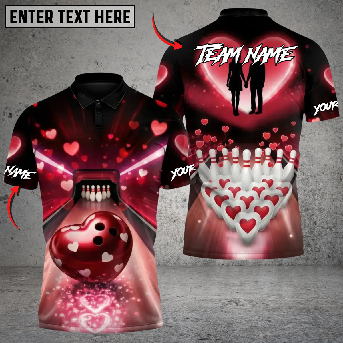 Blisscorners Bowling Love Strike Personalized Name 3D Unisex Shirt