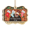 Christmas Stockings Hanging - Personalized Custom Benelux Shaped Wood, Aluminum Christmas Ornament