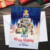 Custom Photo Christmas Season Of Love - Family Personalized Custom Holiday Postcards, Greeting Cards - Christmas Gift For Family Members