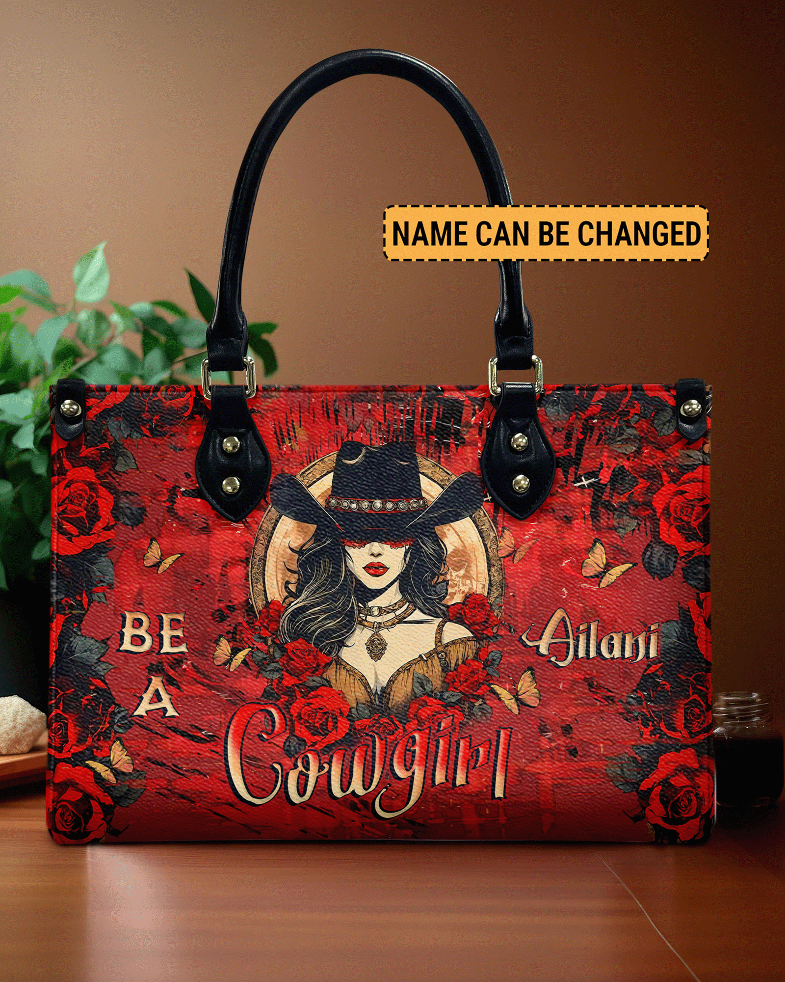 BLISSCORNERS BE A COWGIRL LEATHER HANDBAG