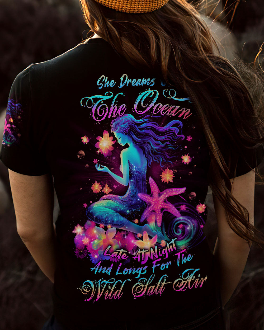 BLISSCORNERS SHE DREAMS OF THE OCEAN MERMAID ALL OVER PRINT