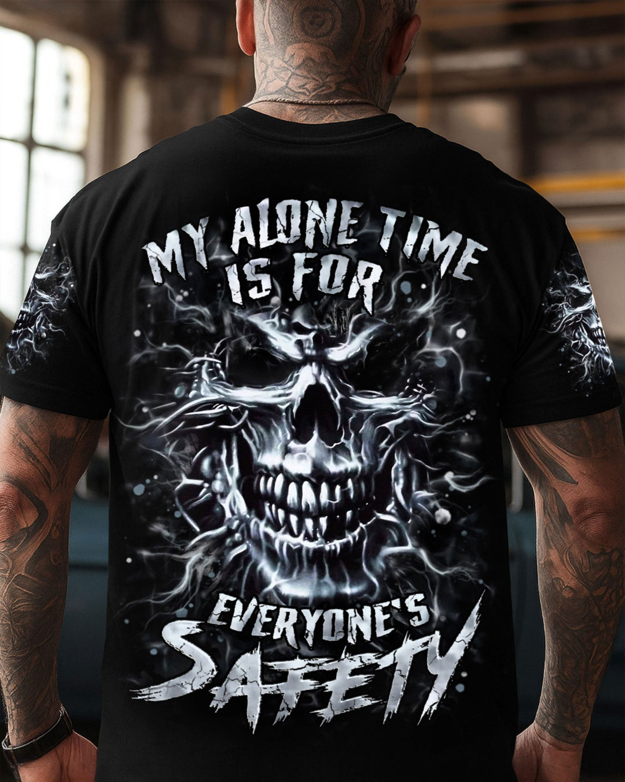 BLISSCORNERS MY ALONE TIME IS FOR EVERYONE'S SAFETY ALL OVER PRINT