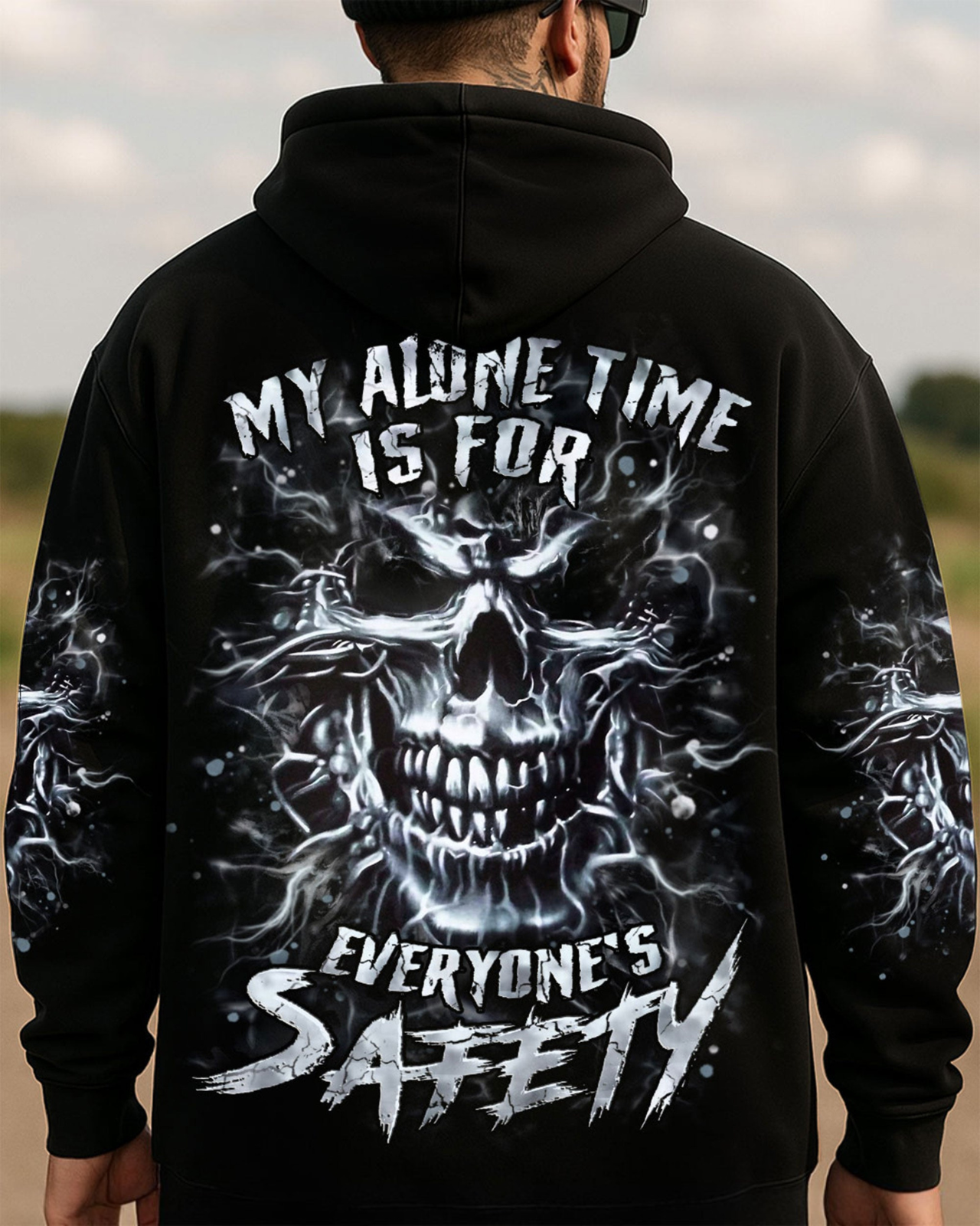 BLISSCORNERS MY ALONE TIME IS FOR EVERYONE'S SAFETY ALL OVER PRINT