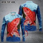 Blisscorners Red Snapper Fishing Customize Name 3D Shirts