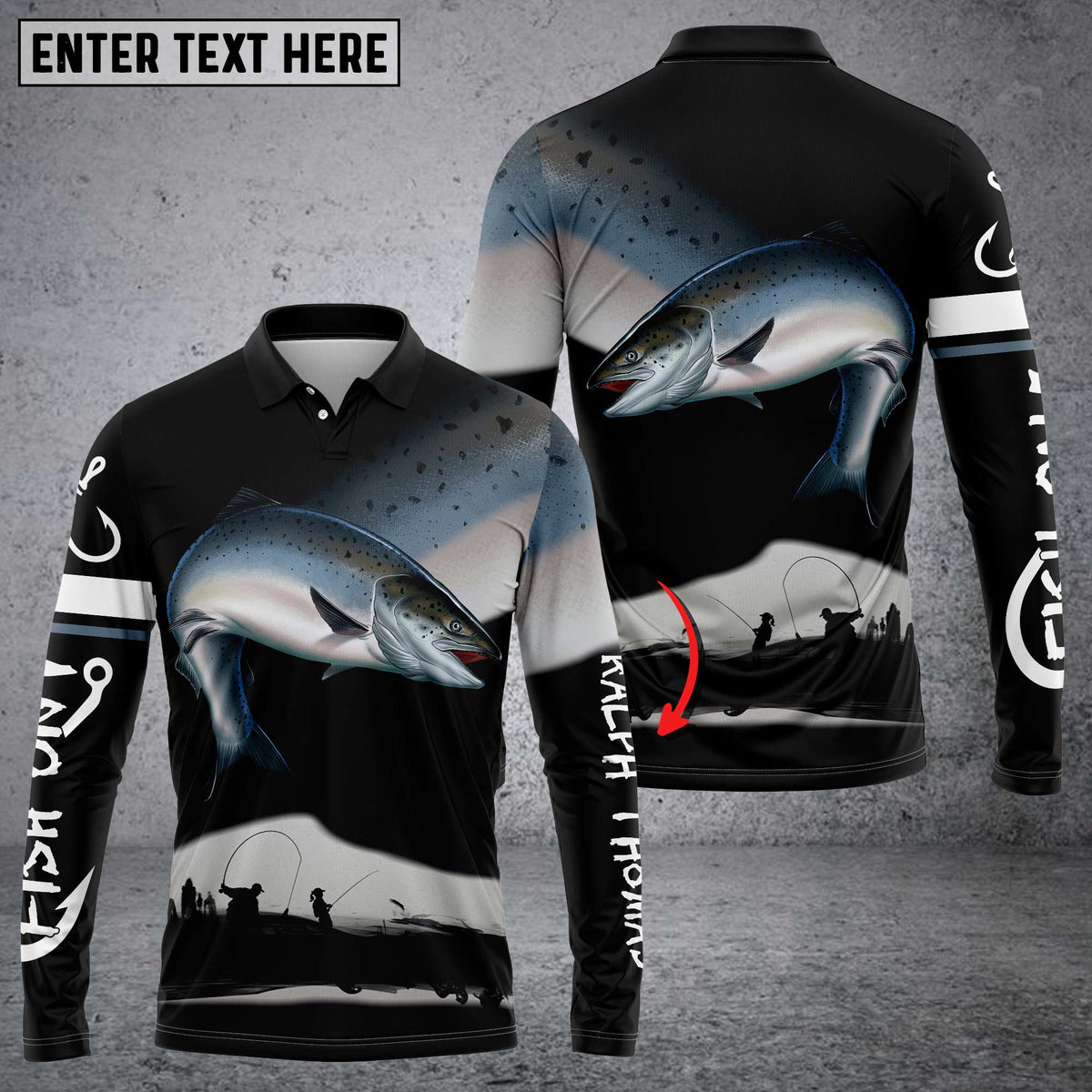 Blisscorners Chinook Salmon Fishing Customize Name 3D Shirts