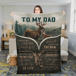 Blisscorners To My Dad Deer Hunting Blanket