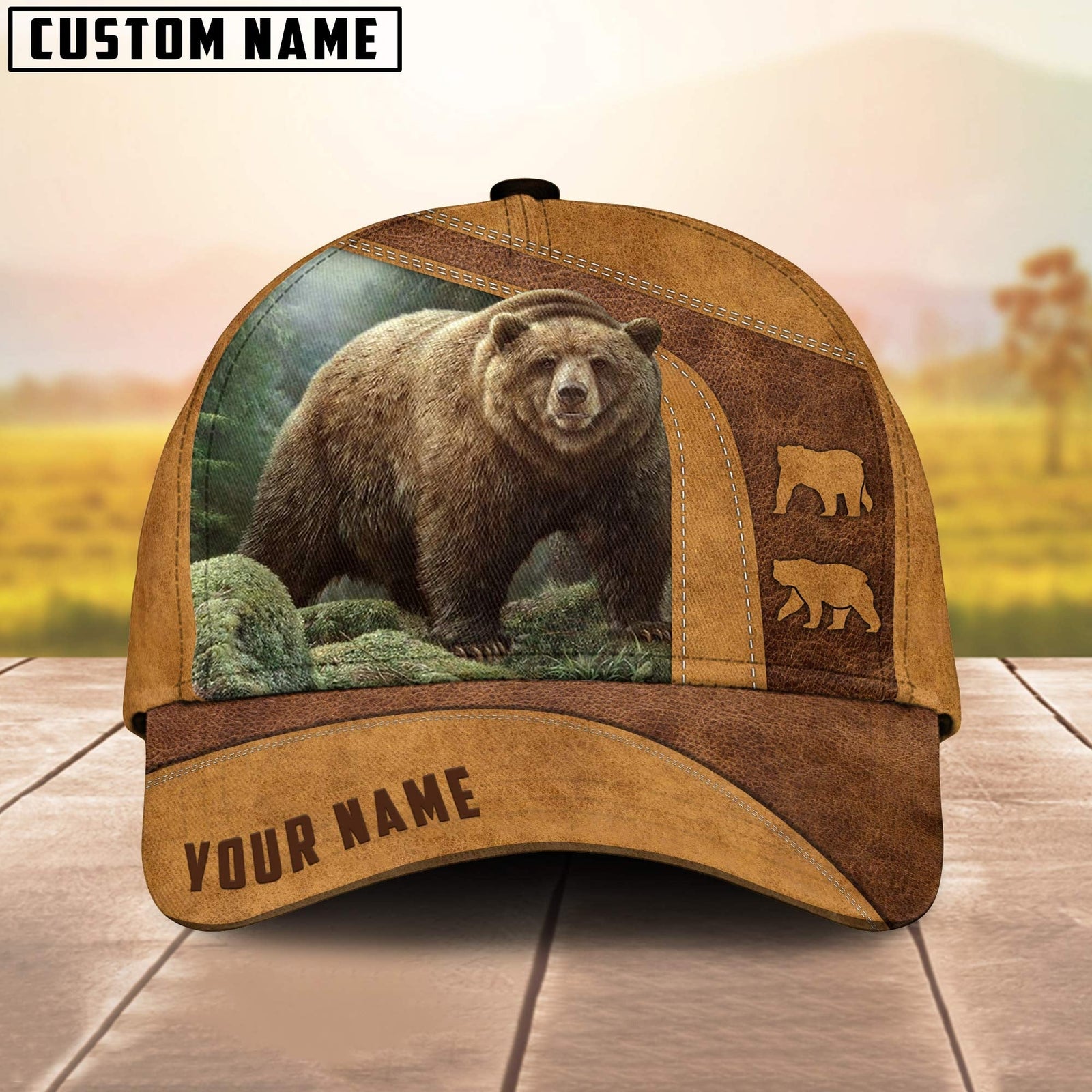 Blisscorners Bear Hunting Classic Personalized Cap
