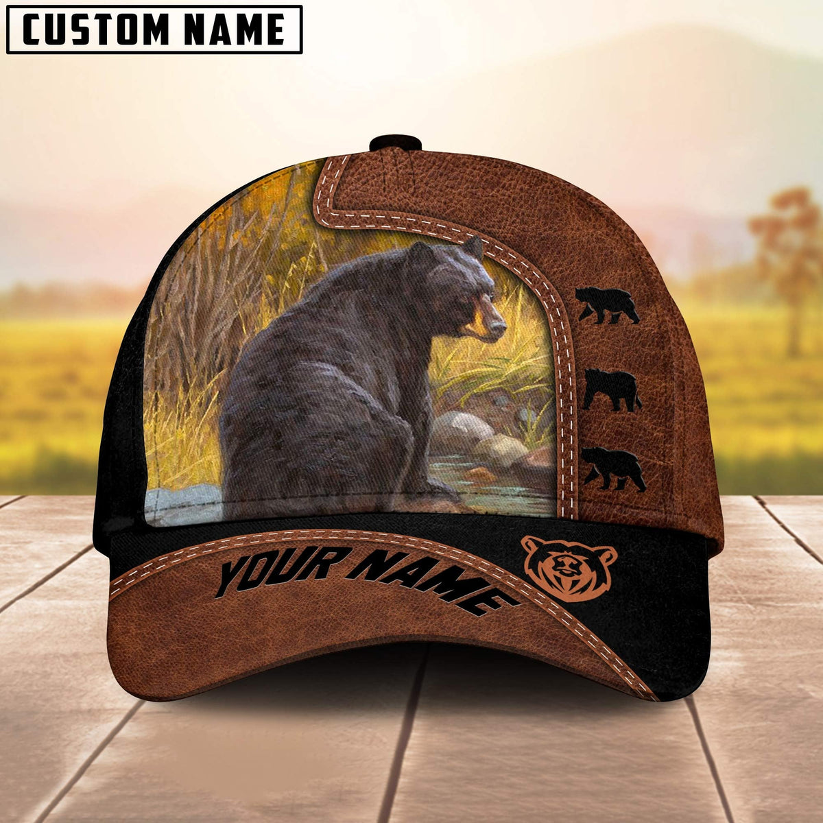 Blisscorners Bear Hunting Classic Personalized Cap