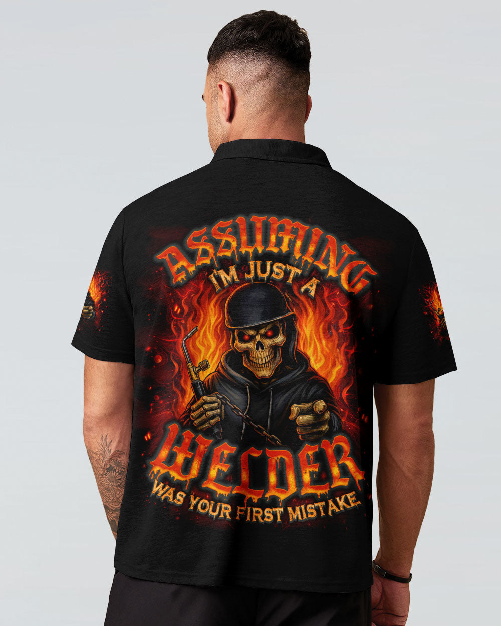 BLISSCORNERS I'M NOT ANTI-SOCIAL WELDER SKULL ALL OVER PRINT