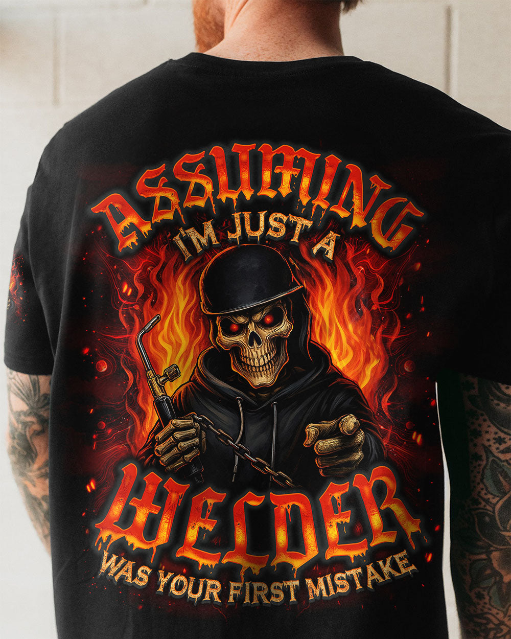 BLISSCORNERS I'M NOT ANTI-SOCIAL WELDER SKULL ALL OVER PRINT