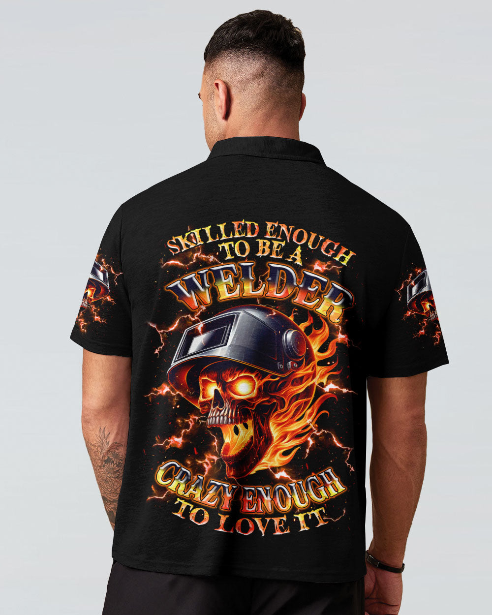 BLISSCORNERS WELDER WE THE WILLING WELDER SKULL ALL OVER PRINT