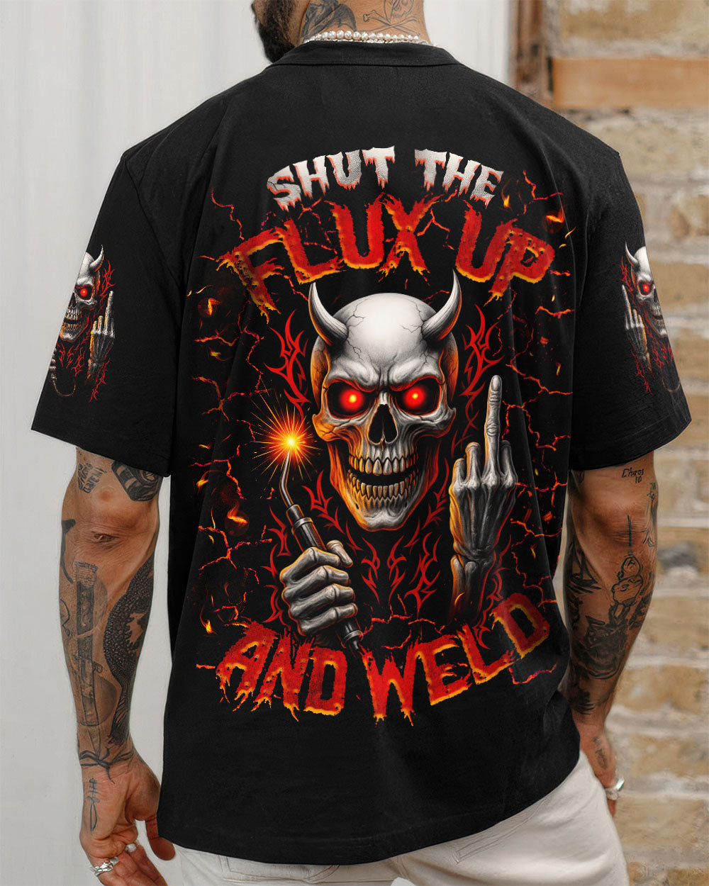 BLISSCORNERS ONLY THE STRONGEST MEN BECOME MECHANICS SKULL ALL OVER PRINT