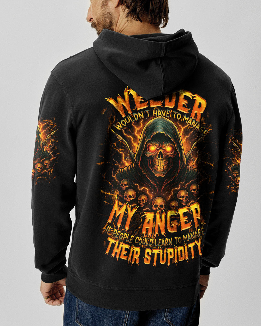 BLISSCORNERS ASSUMING I'M JUST A WELDER SKULL ALL OVER PRINT