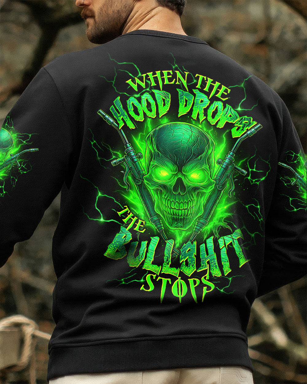 BLISSCORNERS MY THOUGHT ARE DIRTY BUT MY WELDS SKULL ALL OVER PRINT