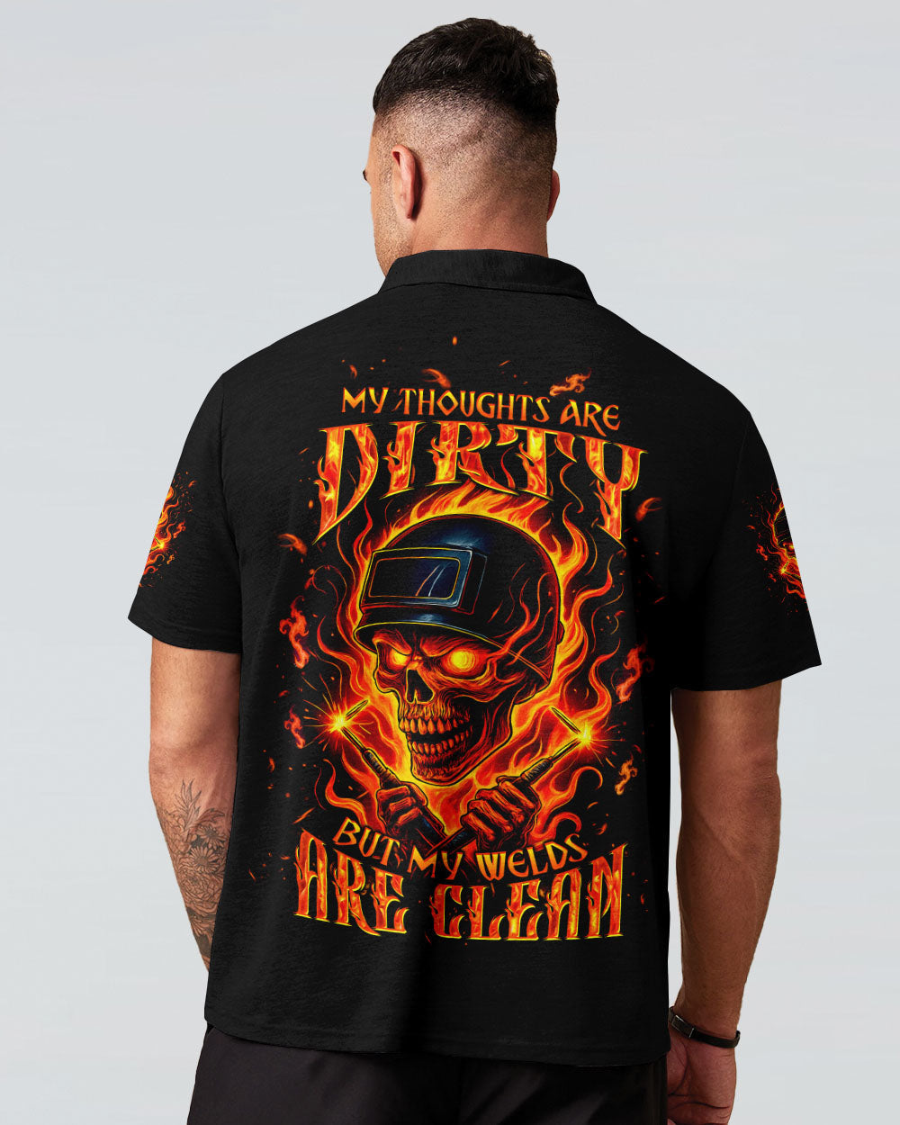 BLISSCORNERS MOVE OVER BOYS WELDER SKULL ALL OVER PRINT