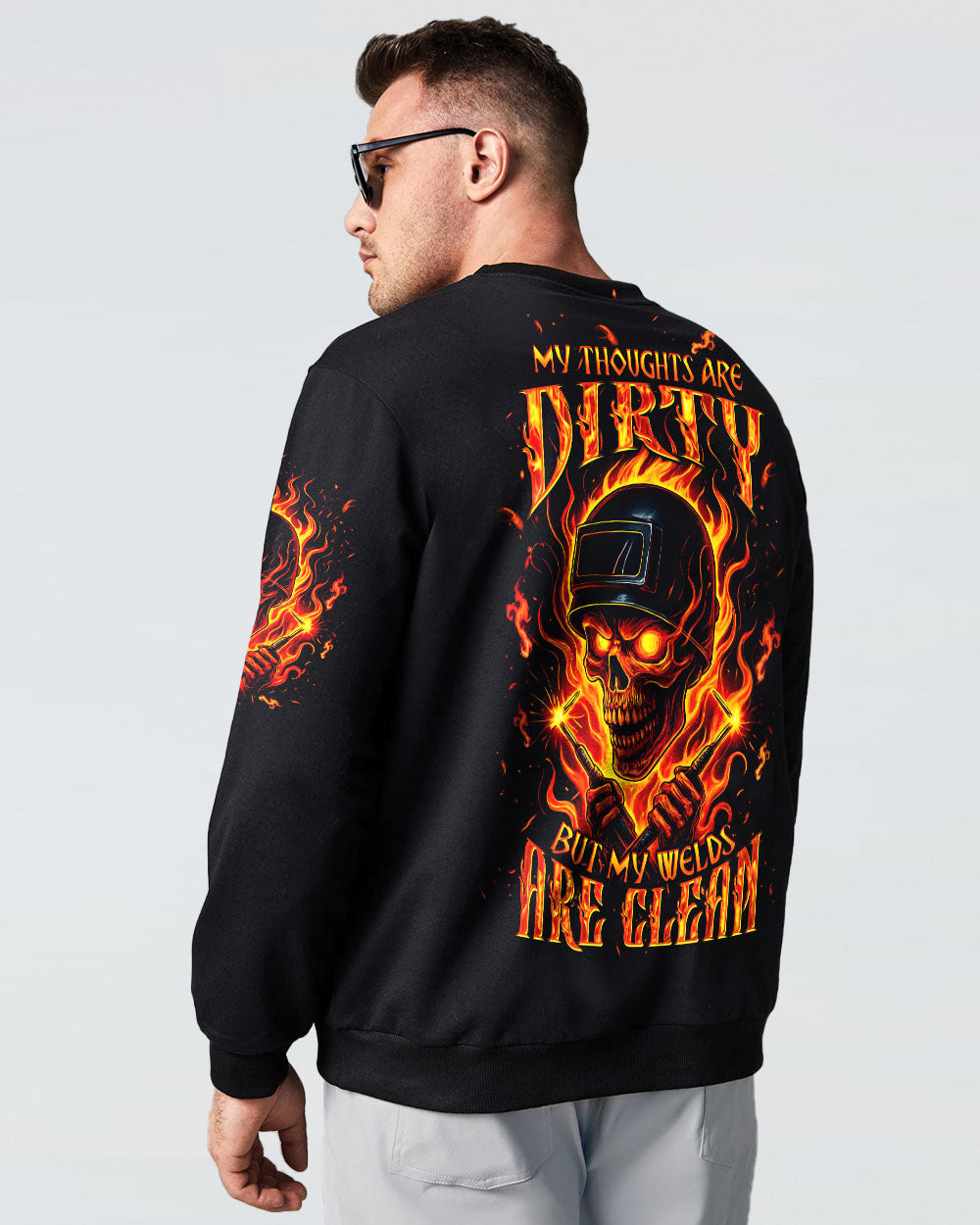 BLISSCORNERS MOVE OVER BOYS WELDER SKULL ALL OVER PRINT