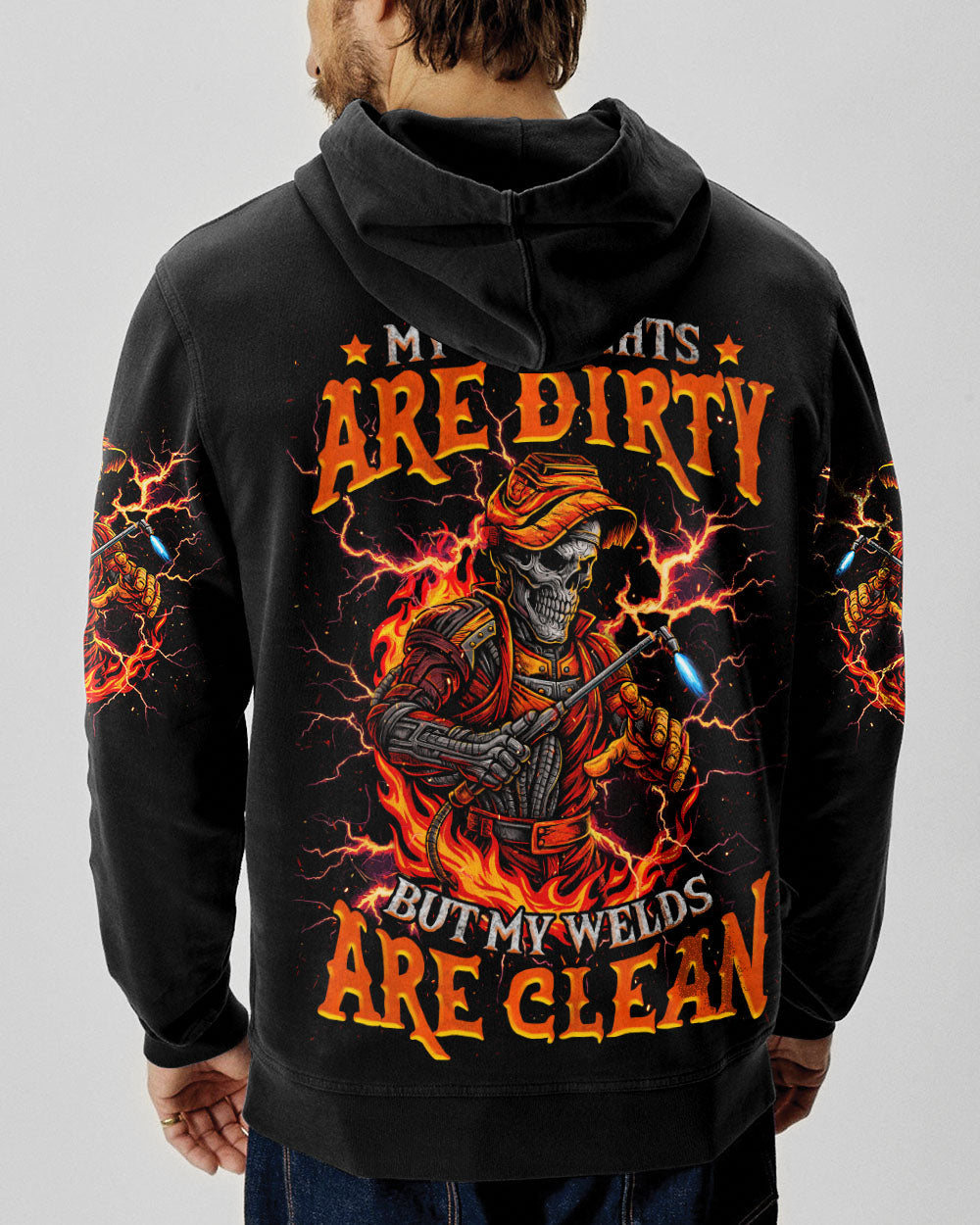 BLISSCORNERS I'M NOT ANTI-SOCIAL WELDER SKULL ALL OVER PRINT