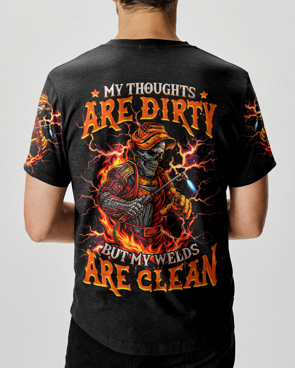 BLISSCORNERS I'M NOT ANTI-SOCIAL WELDER SKULL ALL OVER PRINT