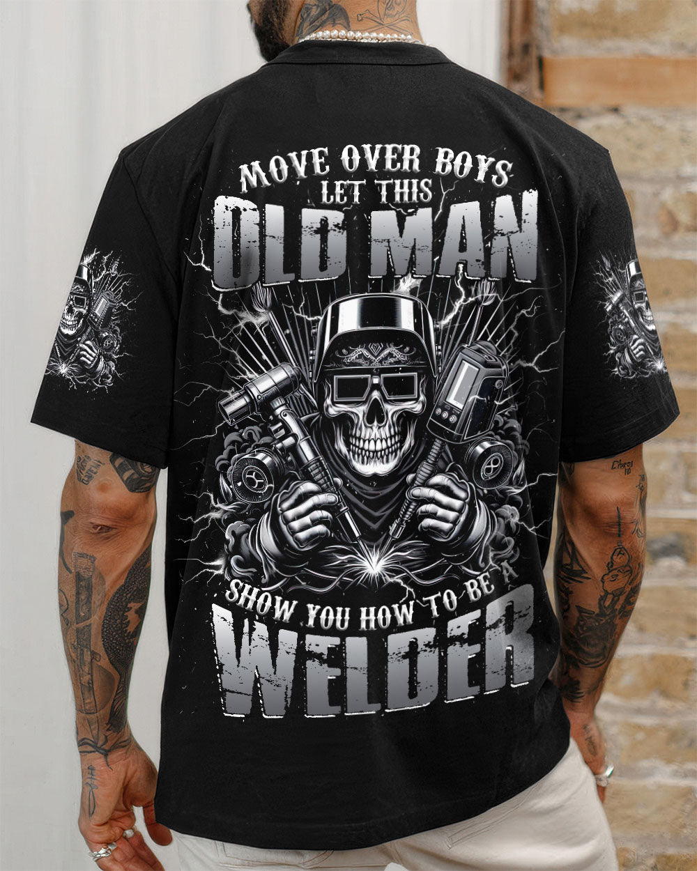 BLISSCORNERS OLD TRUCKERS NEVER DIE SKULL ALL OVER PRINT