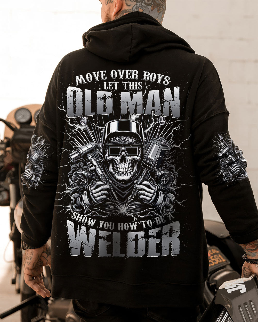 BLISSCORNERS OLD TRUCKERS NEVER DIE SKULL ALL OVER PRINT