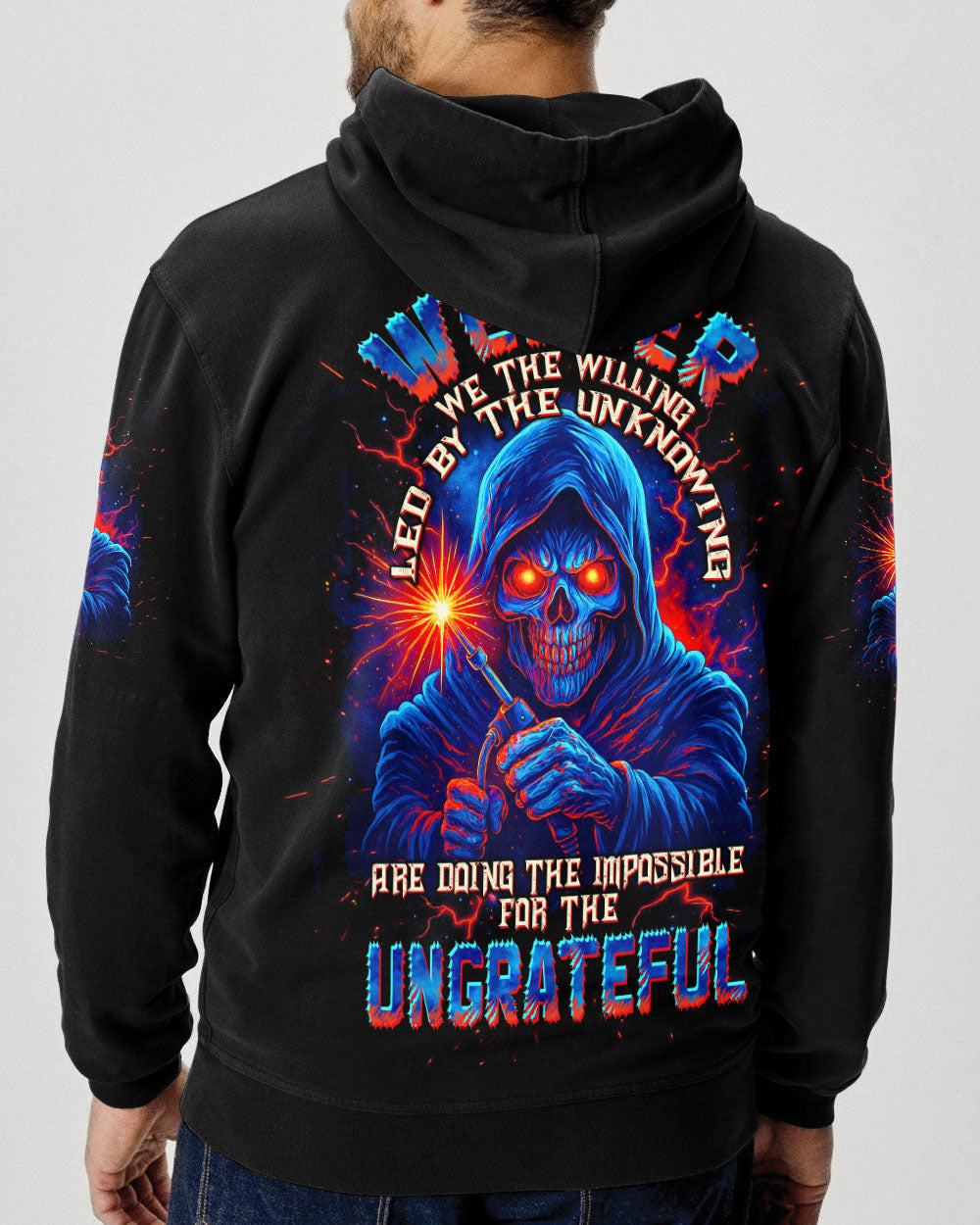 BLISSCORNERS MESS WITH A WELDER SKULL ALL OVER PRINT