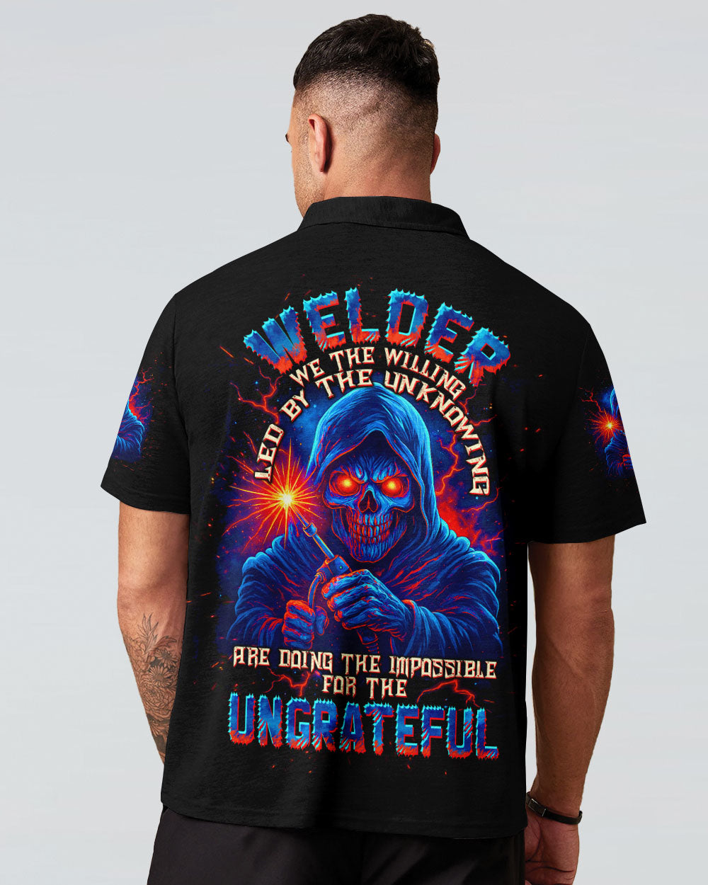 BLISSCORNERS MESS WITH A WELDER SKULL ALL OVER PRINT