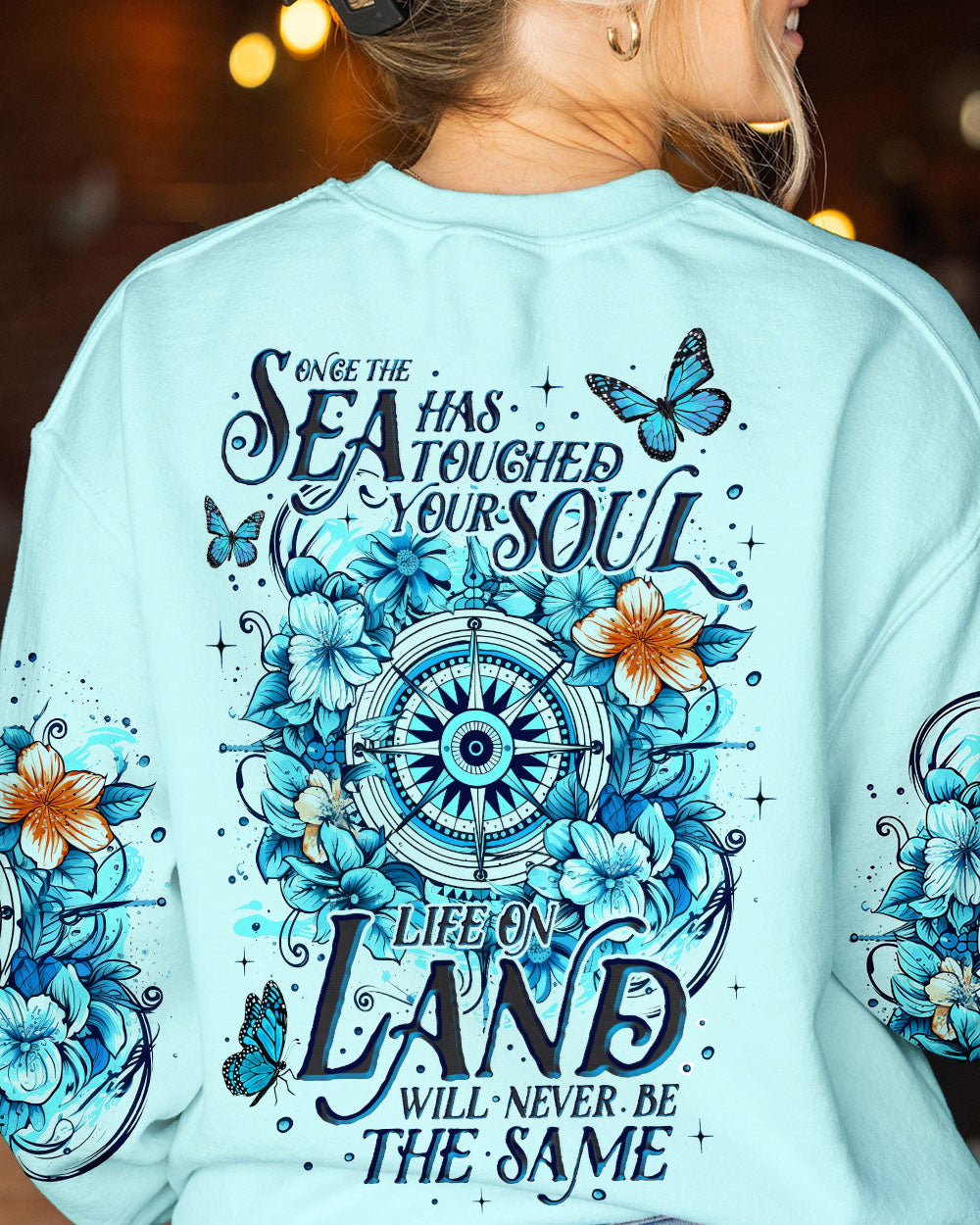BLISSCORNERS THE SEA HAS TOUCHED YOUR SOUL ALL OVER PRINT