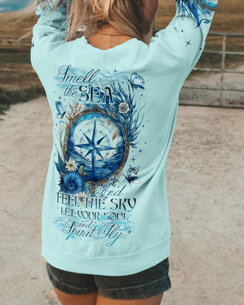 BLISSCORNERS SMELL THE SEA AND FEEL THE SKY ALL OVER PRINT