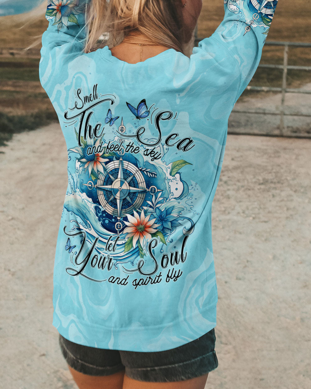 BLISSCORNERS SMELL THE SEA AND FEEL THE SKY ALL OVER PRINT