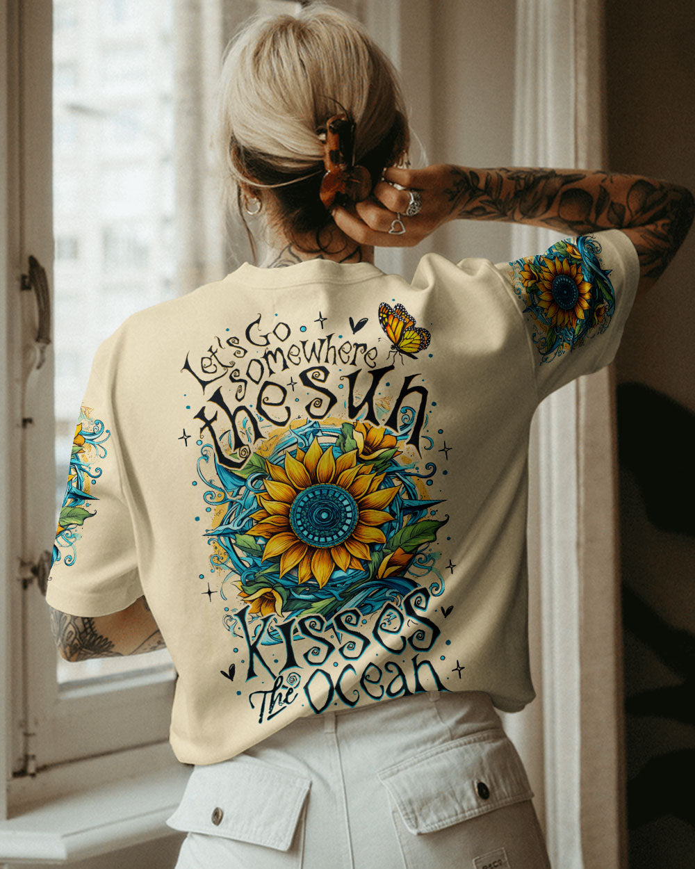 BLISSCORNERS THE SUN KISSES THE OCEAN ALL OVER PRINT