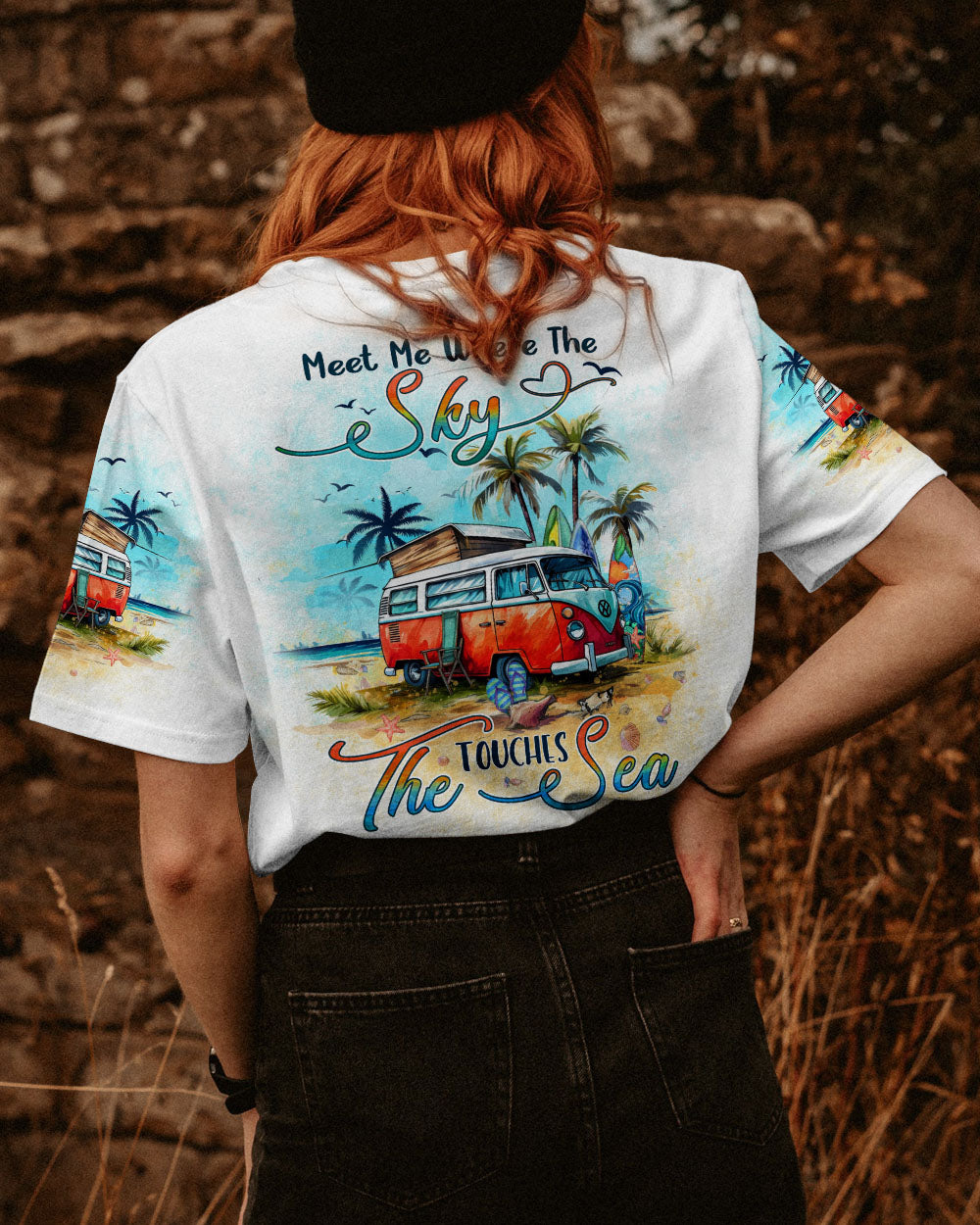 BLISSCORNERS MEET ME WHERE THE SKY TOUCHES THE SEA ALL OVER PRINT